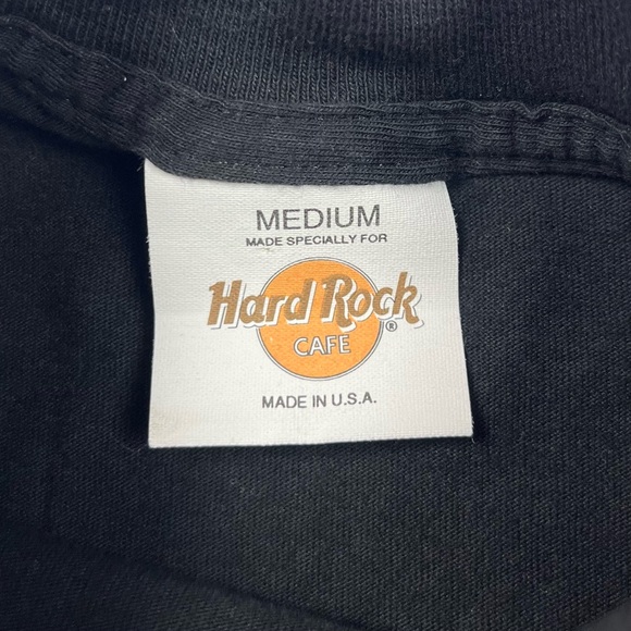 Vtg Hard Rock Cafe Mens T-Shirt Sz Medium 90s Made In USA Black A1 - Picture 3 of 6